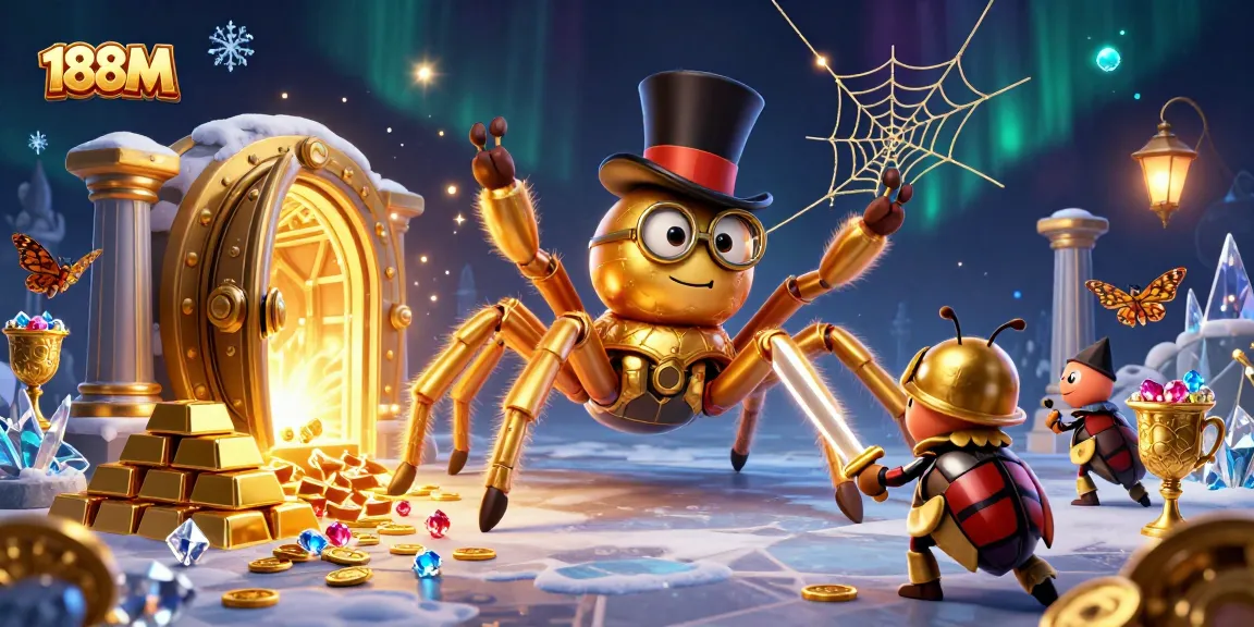 Experience thrilling adventures at 188M casino with vibrant characters, treasures, and games.