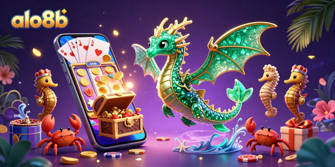 Experience thrilling slot gaming like never before at alo8b, featuring dynamic 3D characters and golden jackpot coins.