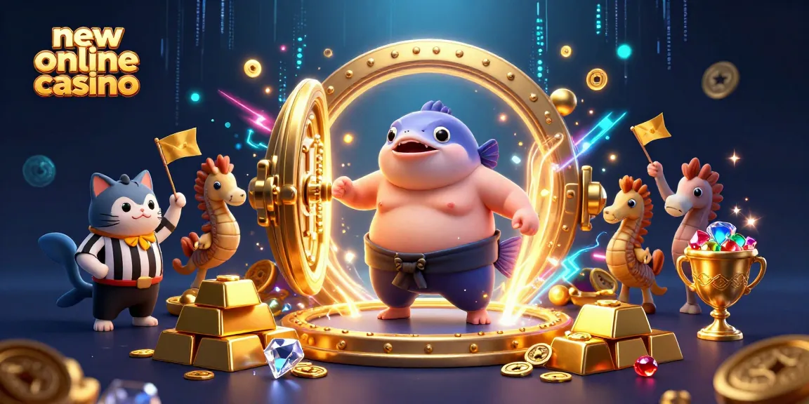 Play at the new online casino for exciting bonuses with vibrant characters and treasure.