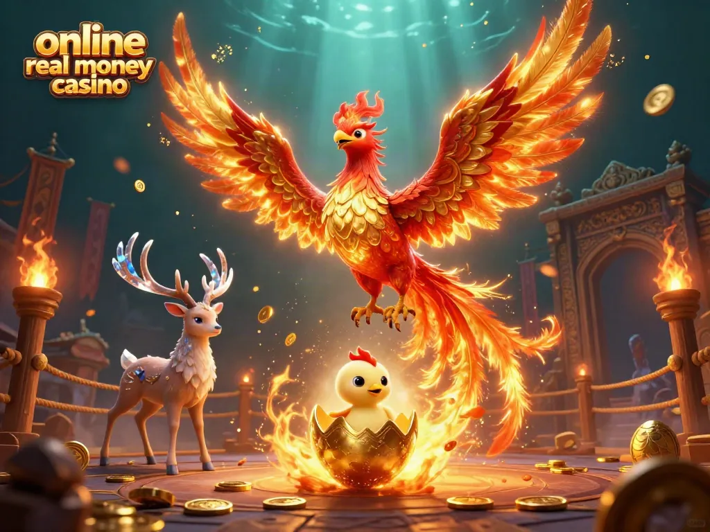 Experience the thrill of the online real money casino; a vivid digital representation of excitement and winning potential.