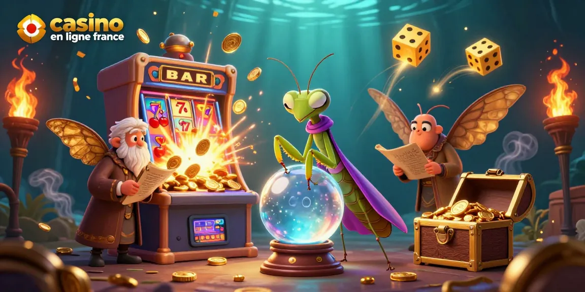 Jouez dans un casino en ligne en France avec des jackpots, machines à sous et un univers mystique.